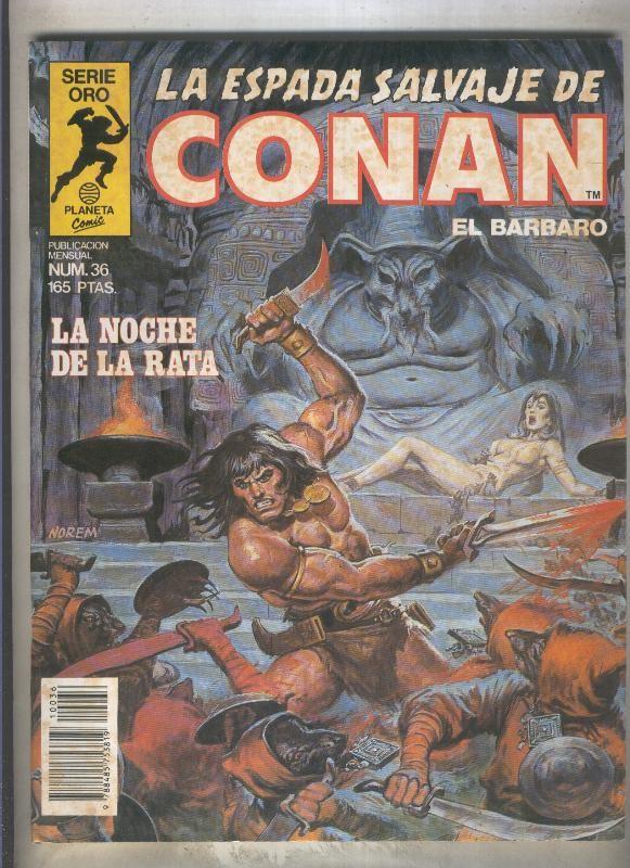 La Espada Salvaje de Conan primera edicion numero 036 (numerado 1 en trasera)