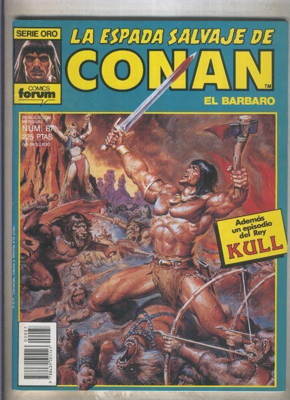 La Espada Salvaje de Conan primera edicion numero 087 (numerado 1 en trasera)