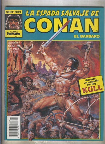La Espada Salvaje de Conan primera edicion numero 087 (numerado 1 en trasera)