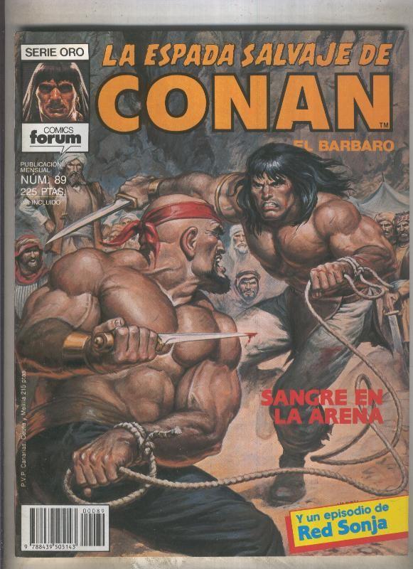 La Espada Salvaje de Conan primera edicion numero 089 (numerado 4 en trasera)