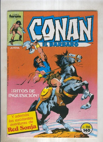 Conan el Barbaro primera edicion numero 116 (numerado 2 en trasera)
