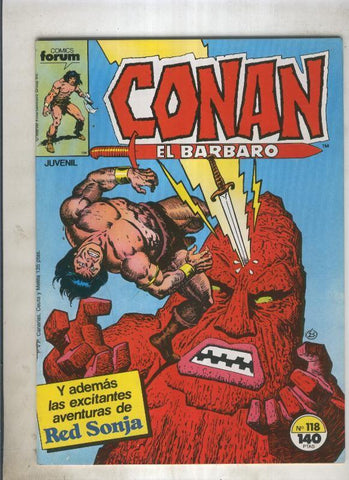 Conan el Barbaro primera edicion numero 118 (numerado 3 en trasera)