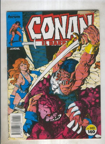 Conan el Barbaro primera edicion numero 142 (numerado 4 en trasera)