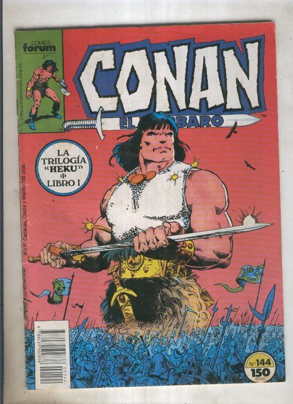 Conan el Barbaro primera edicion numero 144 (numerado 4 en trasera)