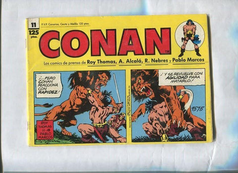Conan tiras de prensa numero 11 (subrayado en parte credito por 