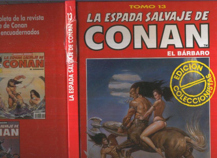La Espada Salvaje de Conan edicion coleccionista tomo rojo numero 13(lomo) estropeado