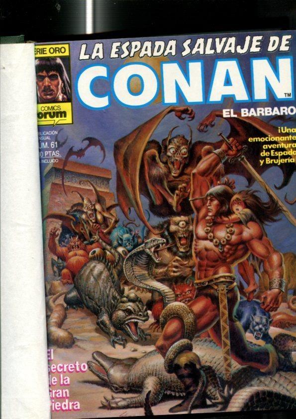 La Espada Salvaje de Conan primera edicion tomo verde  numerado en lomo XIV