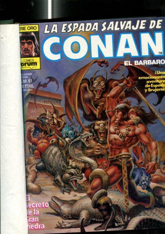 La Espada Salvaje de Conan primera edicion tomo verde  numerado en lomo XIV