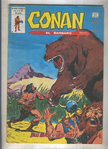 Conan el Barbaro volumen 2 numero 38 (numerado 1 en trasera)