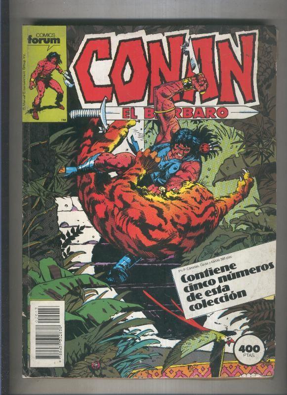 Conan el Barbaro volumen 1, primera edicion retapado numero 151 al 155 (numerado 2 en trasera)
