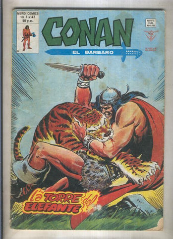 Conan el Barbaro volumen 2 numero 42 (numerado 1 en trasera)