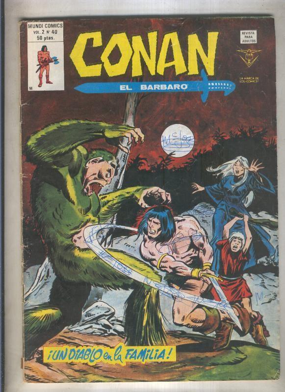 Conan el Barbaro volumen 2 numero 40 (numerado 1 en trasera)