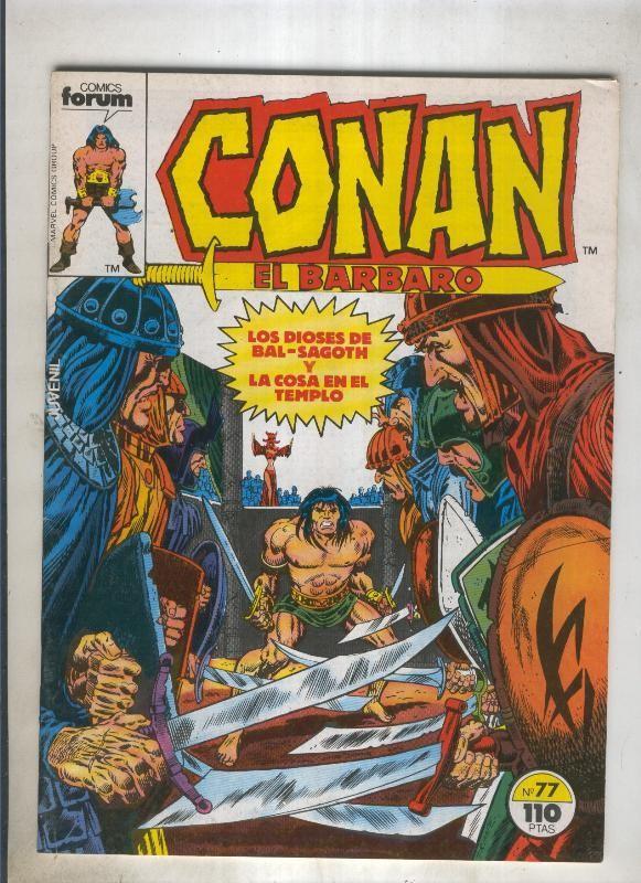 Conan el Barbaro primera edicion numero 077 (numerado 4 en trasera)