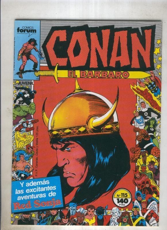 Conan el Barbaro primera edicion numero 115 (numerado 2 en trasera)