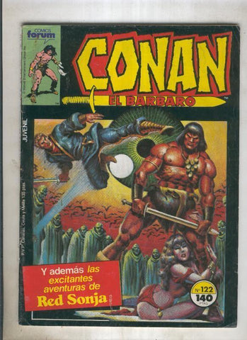 Conan el Barbaro primera edicion numero 122 (numerado 4 en trasera)