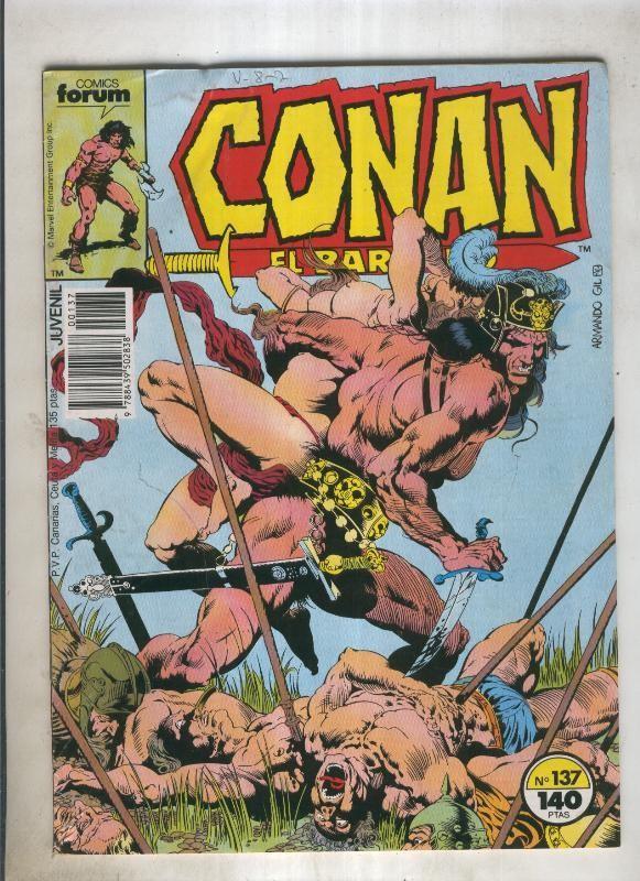 Conan el Barbaro primera edicion numero 137 (numerado 5 en trasera)