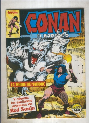 Conan el Barbaro primera edicion numero 109 (numerado 4 en trasera)