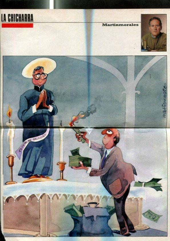 Dibujo sobre Escriva de Balaguer realizado por Martin Morales