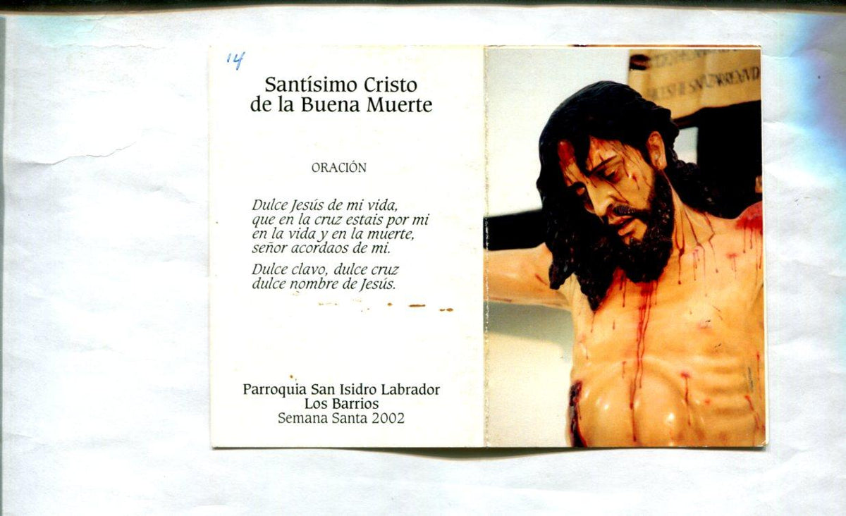 Estampa: Santisimo Cristo de la Buena Muerte Jose de la Montaña