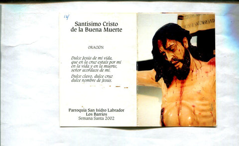 Estampa: Santisimo Cristo de la Buena Muerte Jose de la Montaña