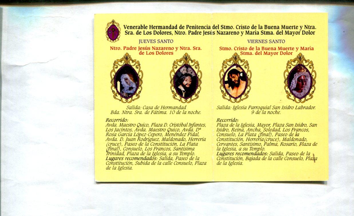 Estampa: Santisimo Cristo de la Buena Muerte Jose de la Montaña