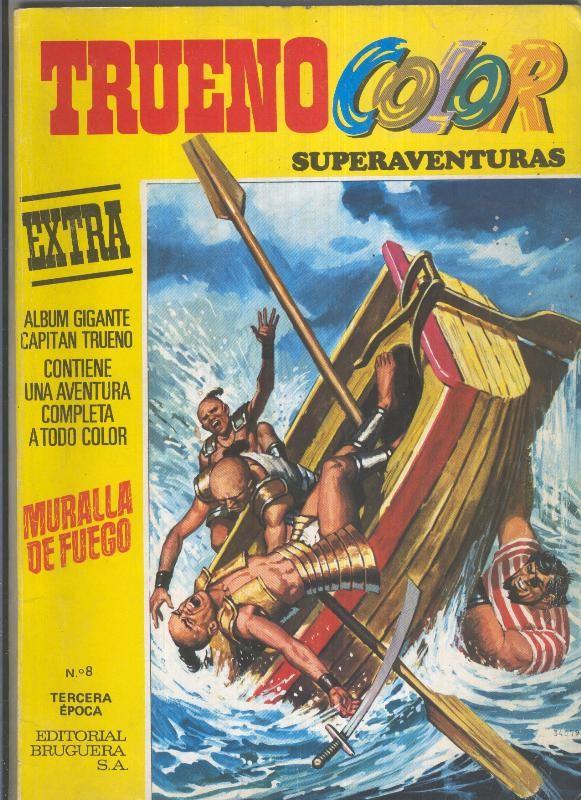 Trueno color superaventuras tercera epoca, color amarillo numero 08: Muralla de fuego