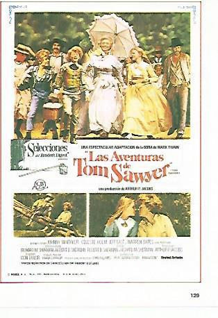 CROMO CINE 1750: LAS AVENTURAS DE TOM SAWYER