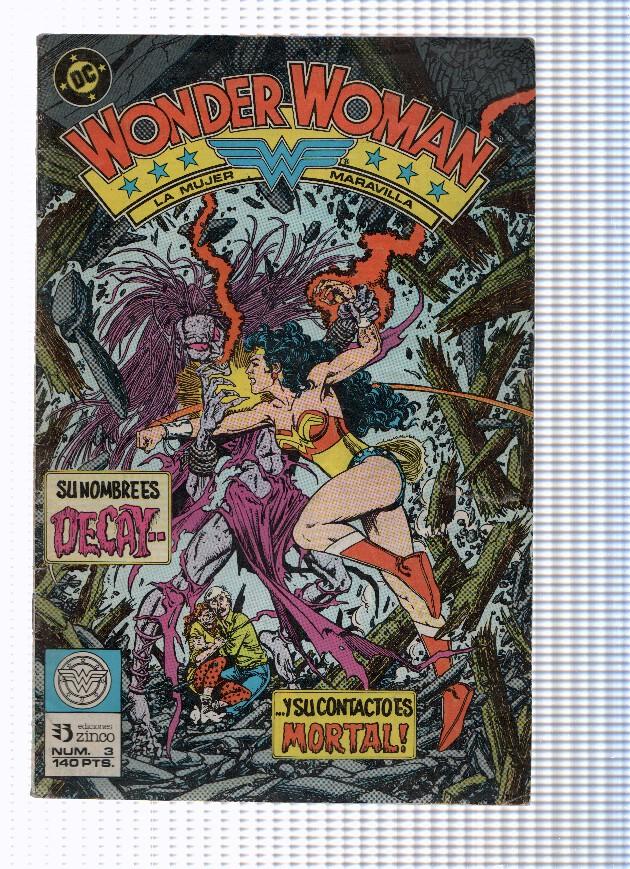 WONDER WOMAN, Volumen 01, Numero 03: Un Largo Viaje Hacia el Terror (Zinco 1988)