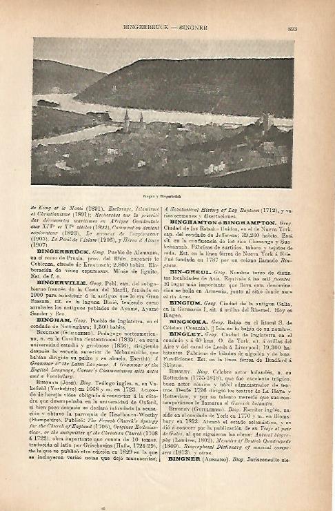 LAMINA ESPASA 22264: Bingen y Bingerbruck Alemania