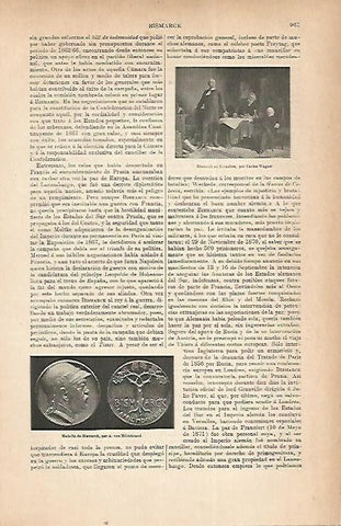 LAMINA ESPASA 22282: Bismarck en Versalles por Wagner