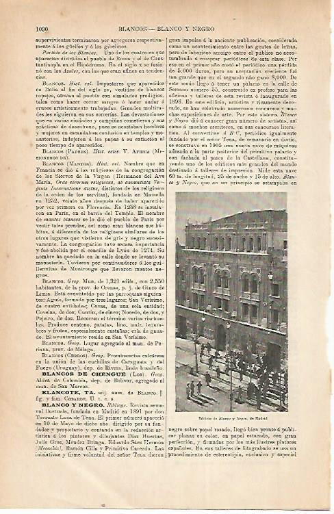 LAMINA ESPASA 22306: Edificio de Balnco y Negro en Madrid