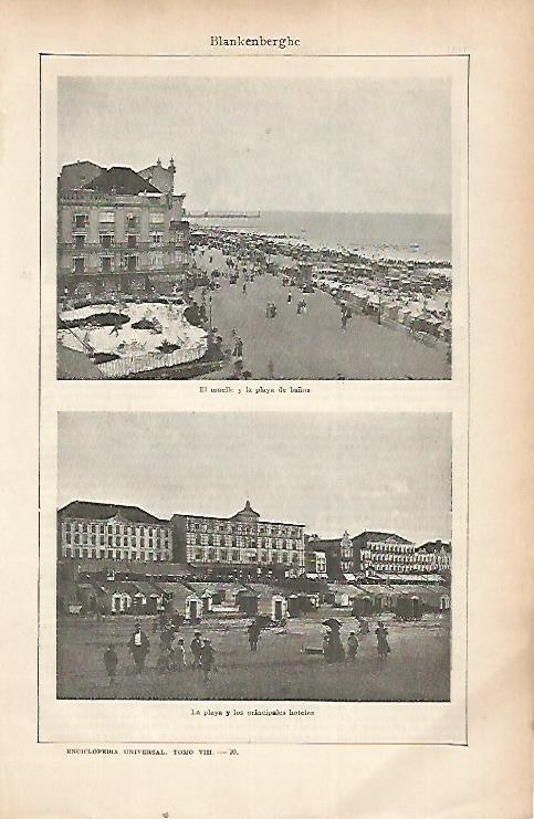 LAMINA ESPASA 22309: Vistas de Blankenberghe
