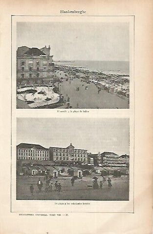 LAMINA ESPASA 22309: Vistas de Blankenberghe