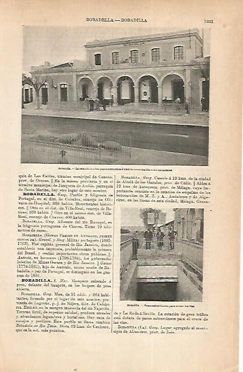 LAMINA ESPASA 22323: Estacion de Bobadilla Logroño
