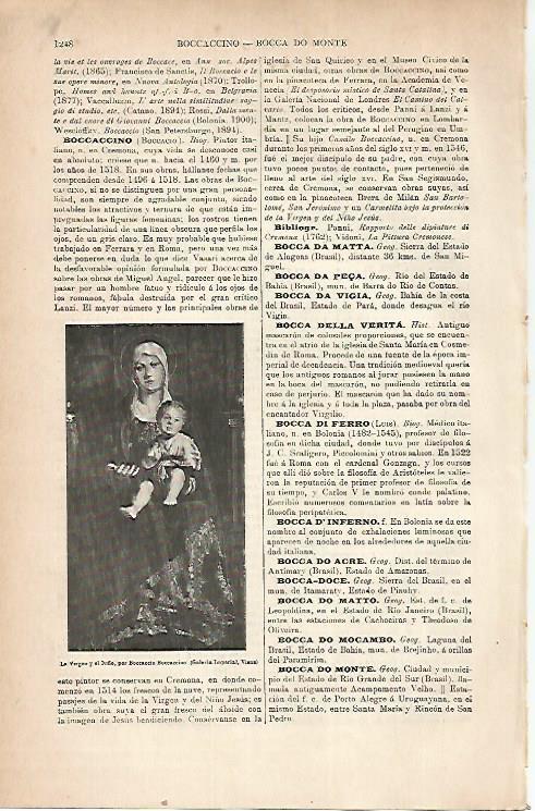 LAMINA ESPASA 22327: La Virgen y el Niño por Boccaccino