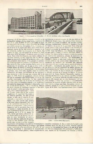 LAMINA ESPASA 22397: Vistas de Tokio