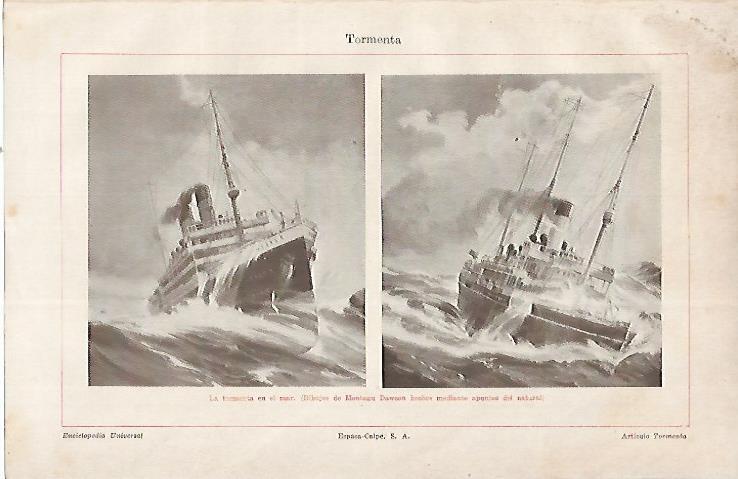 LAMINA ESPASA 22399: La tormenta en el mar por Dawson