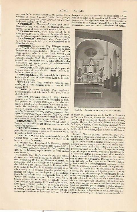 LAMINA ESPASA 22415:Iglesia de los Agustinos en Trujillo