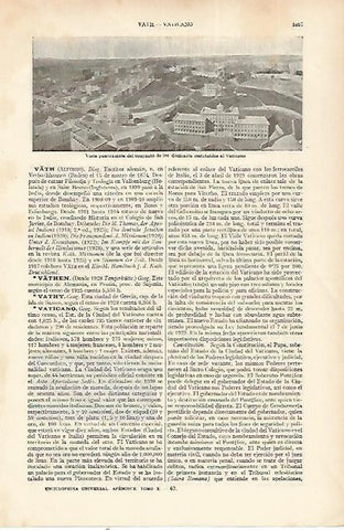 LAMINA ESPASA 22445: Vista del Vaticano