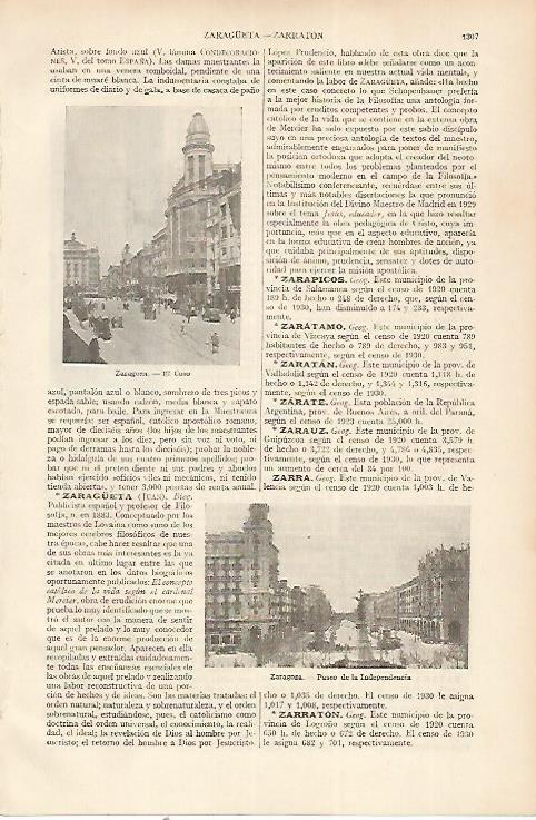 LAMINA ESPASA 22468: El Coso de Zaragoza