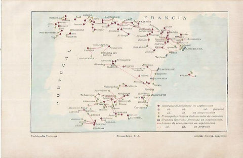 LAMINA ESPASA 22481: Centros industriales de España