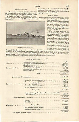 LAMINA ESPASA 22486: El crucero Almirante Cervera