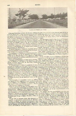 LAMINA ESPASA 22493: Carretera de Madrid a La Coruña