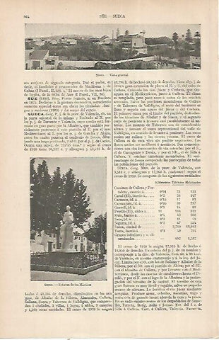 LAMINA ESPASA 22521: Estatua de los Martires en Sueca Valencia