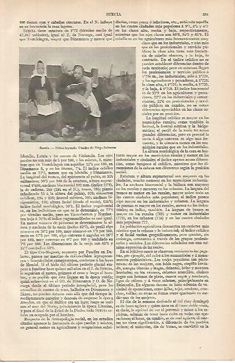LAMINA ESPASA 22527: Niñas leyendo por H. Salmson