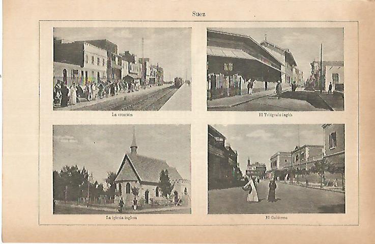 LAMINA ESPASA 22548: Vistas de Suez Egipto