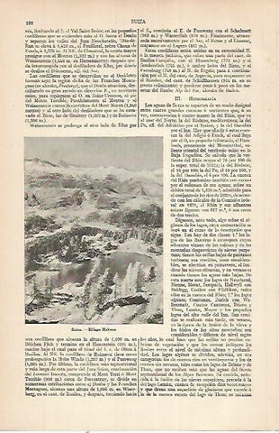LAMINA ESPASA 22551: Lago Hahnen en Suiza