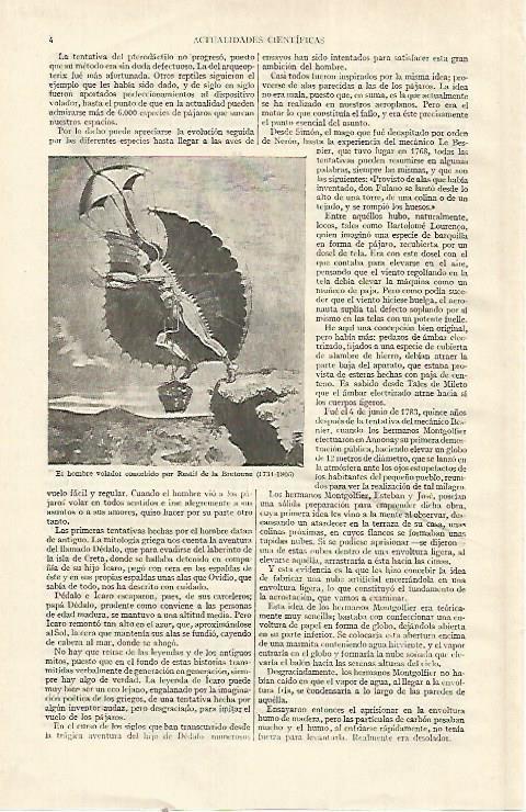 LAMINA ESPASA 22567: El hombre volador de Restif de la Bretonne