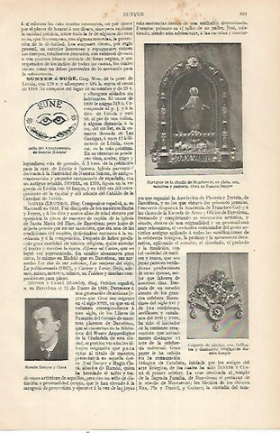 LAMINA ESPASA 22578: Portapaz de la Abadia de Montserrat