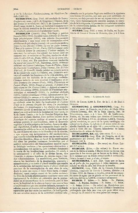 LAMINA ESPASA 22589: Iglesia de Aurio en Surbo Italia